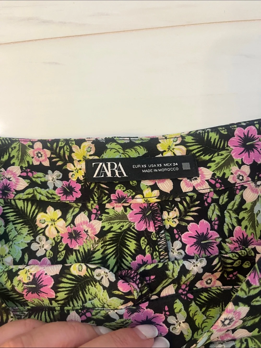 Zara Floral A-Line Mini Skort